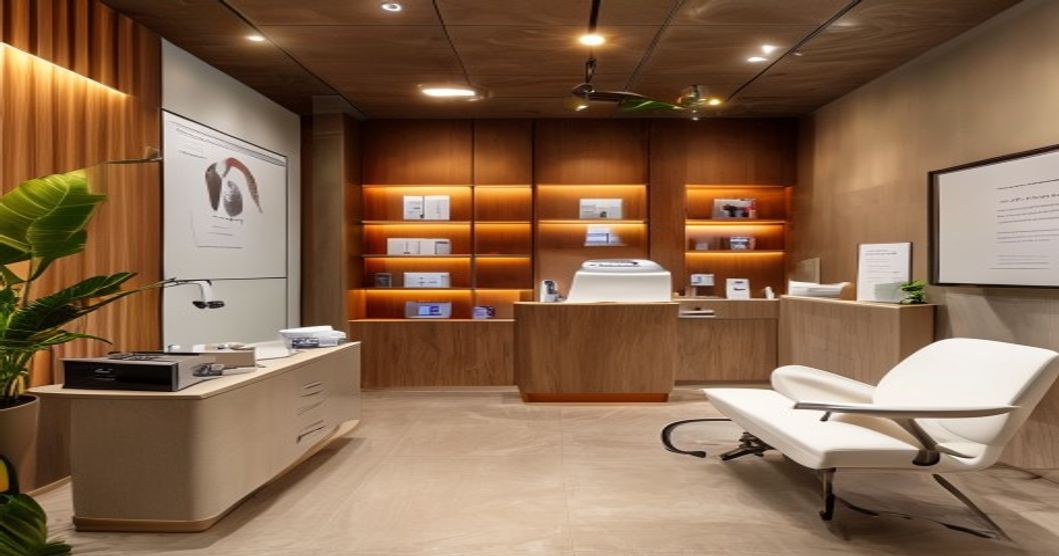 Concierge medical practice with warm interior